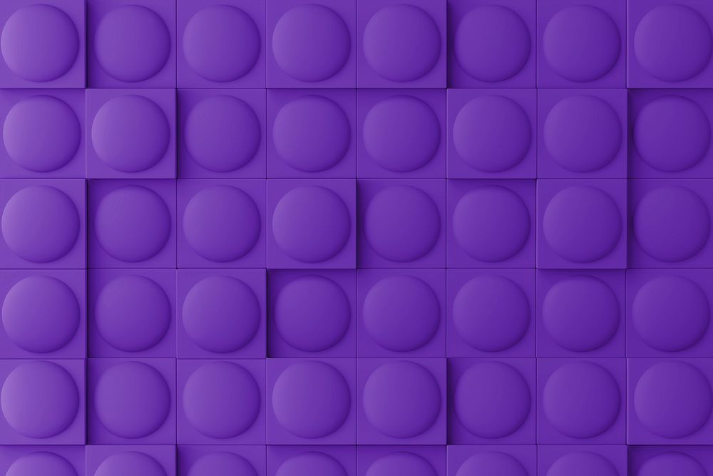 Pop fidget product background mockup, 3D purple design psd