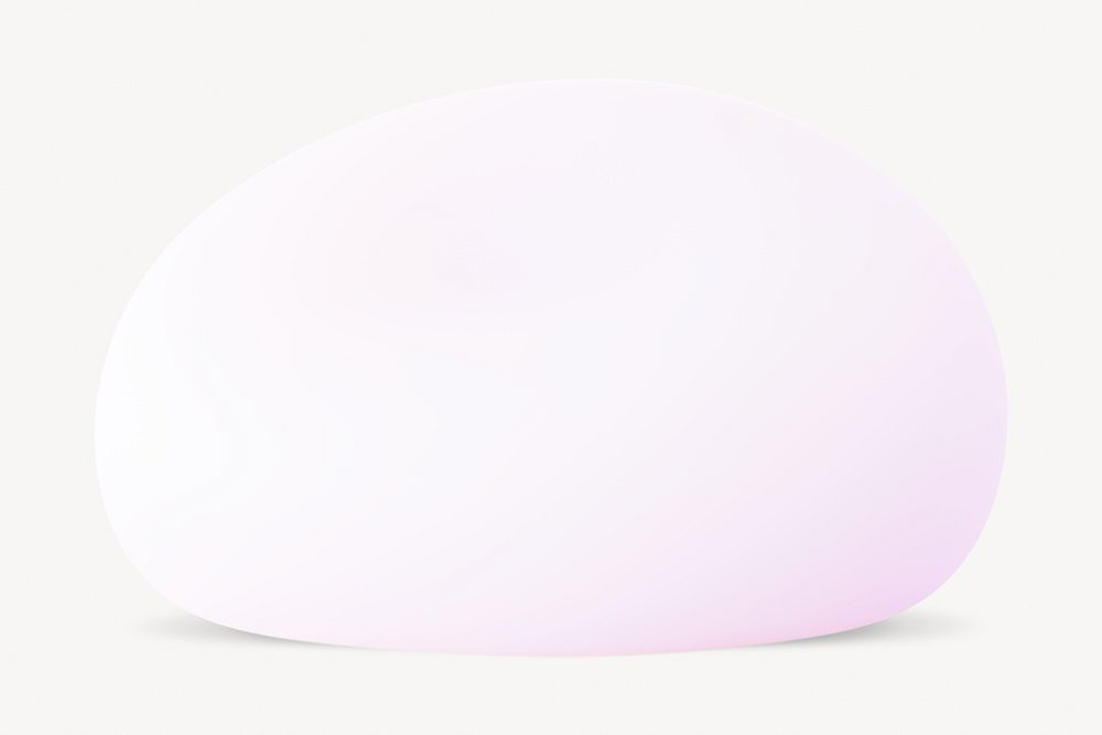 Pink 3D bubble, fluid element