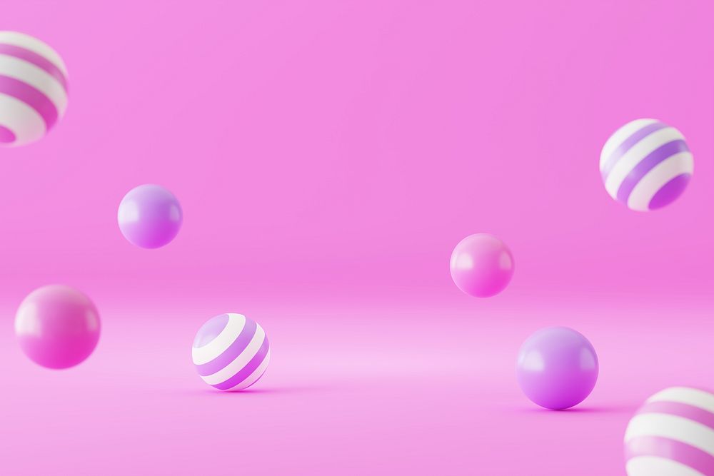 3D pink candy product background