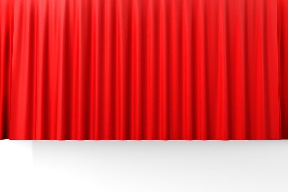 Red curtain product background