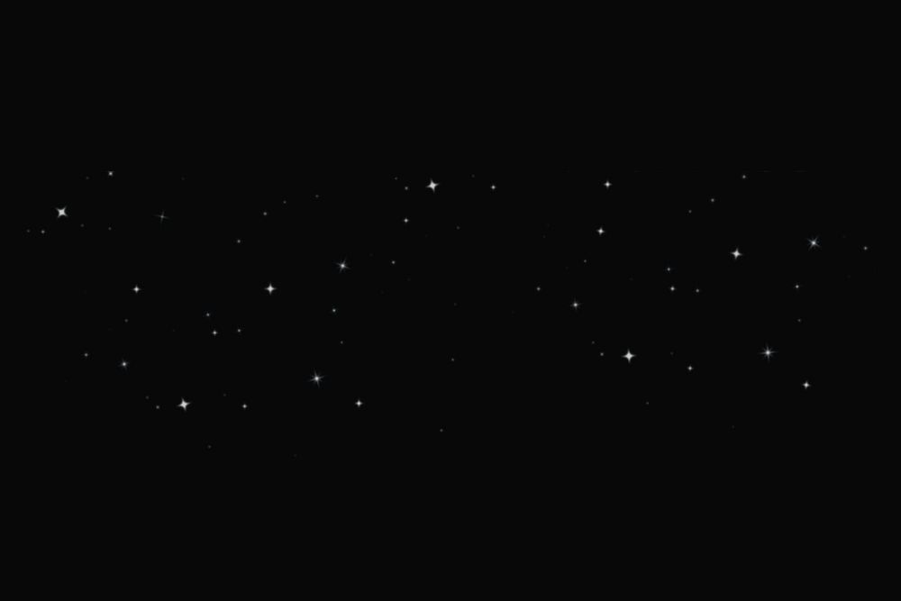 Black starry sky background