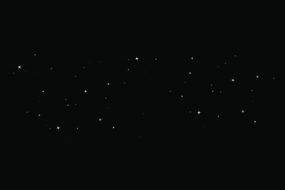 Black starry sky background