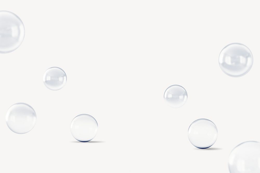 3D crystal bubbles product background