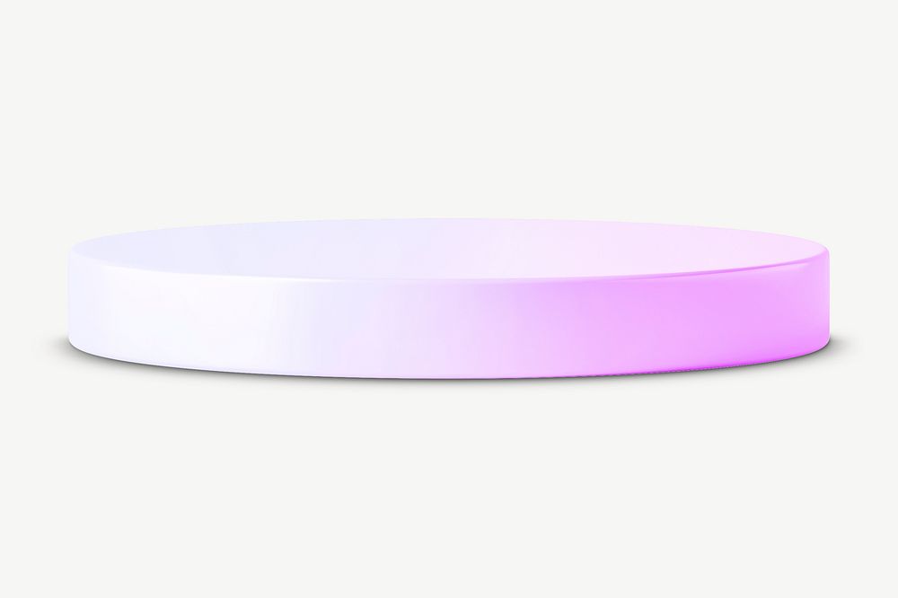 Pastel purple podium, 3D display stand psd