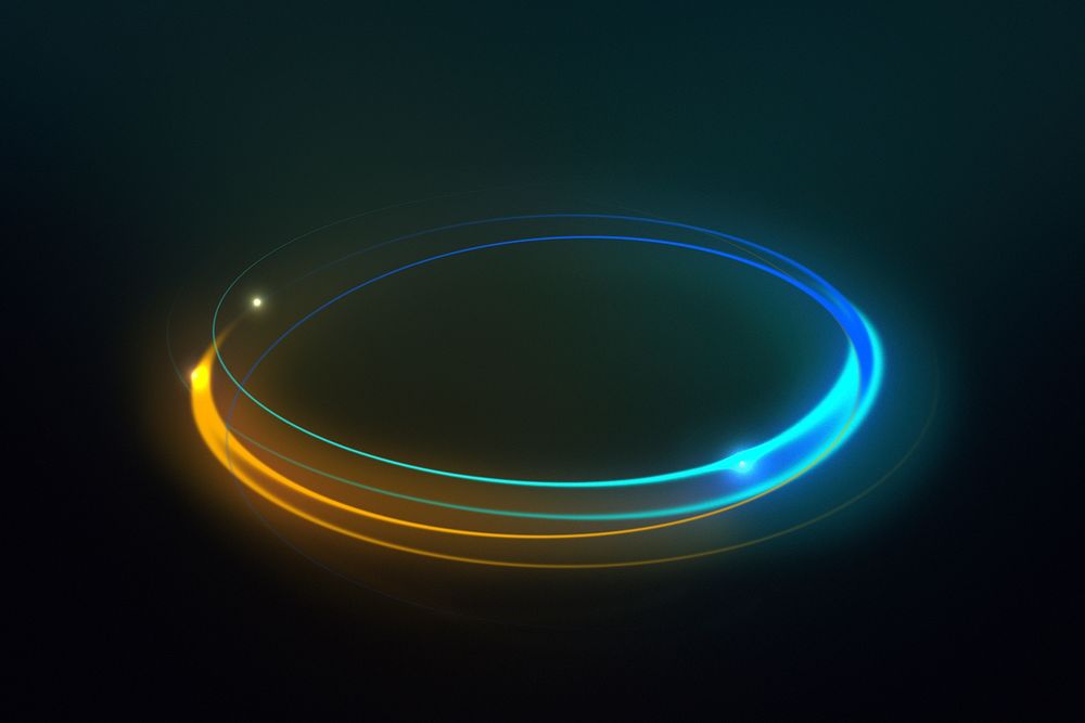 Long exposure circle element, digital remix psd