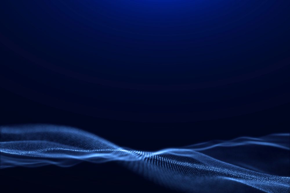 Abstract technology blue background, digital remix psd