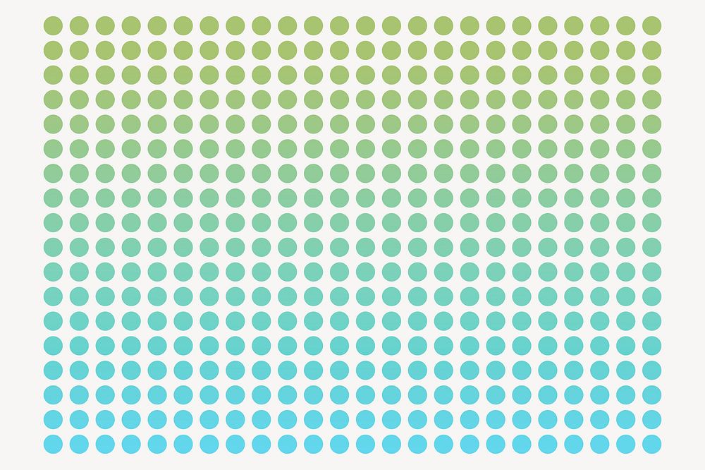 Green gradient dotted pattern  in rectangle shape