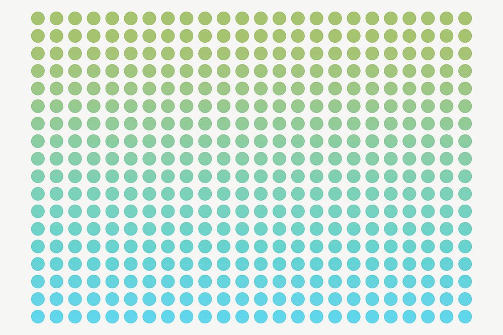 Green gradient dotted pattern collage element psd