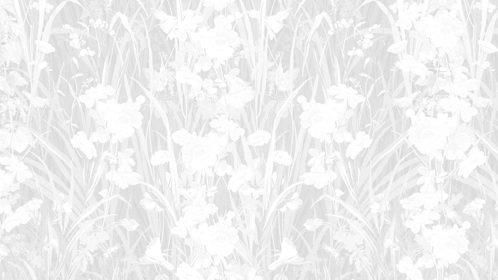 Gray wildflowers desktop wallpaper, remixed by rawpixel