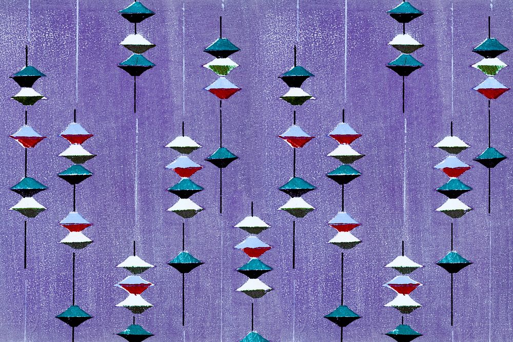 Purple Japanese woodblock background, vintage artwork by Furuya Korin, remixed by rawpixel