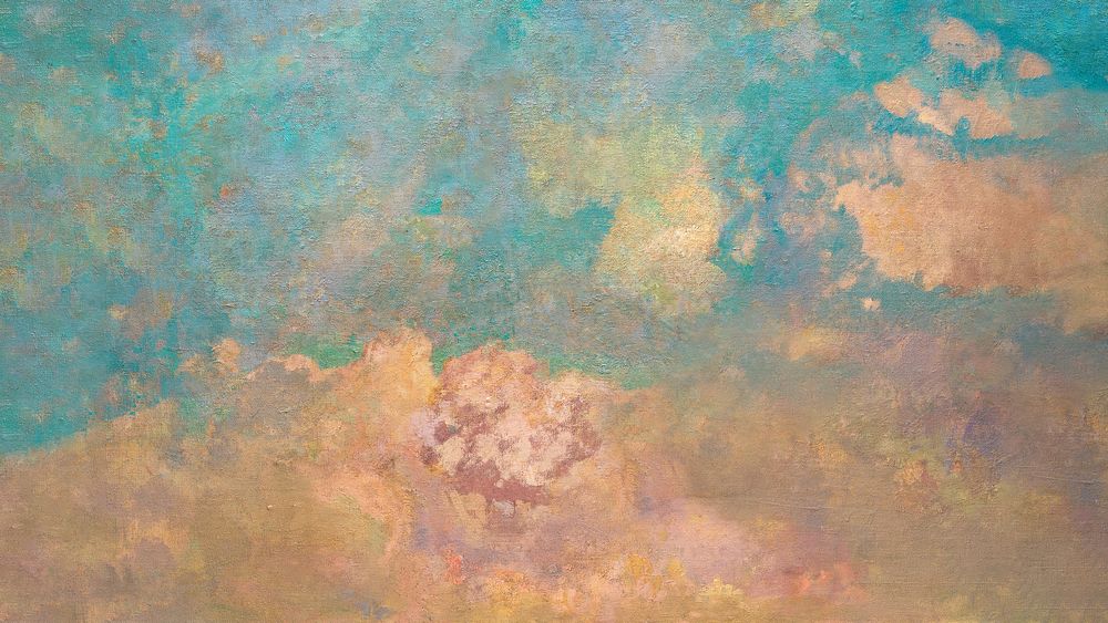 Chariot of Apollo desktop wallpaper, Odilon Redon's vintage oil painting background, remixed by rawpixel