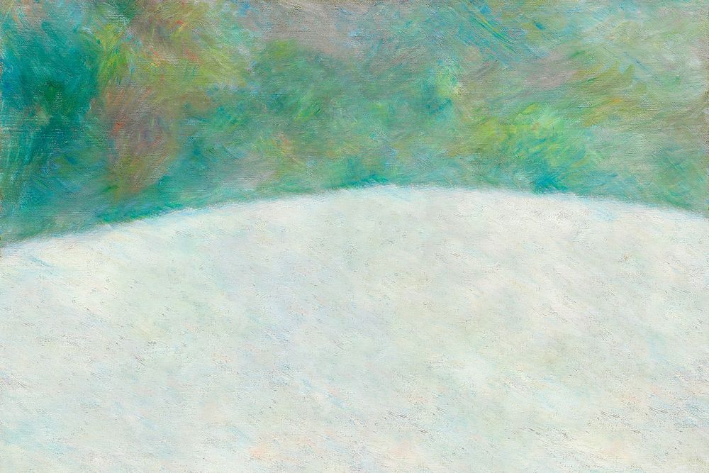 Pierre-Auguste Renoir's green background, vintage nature painting, remixed by rawpixel