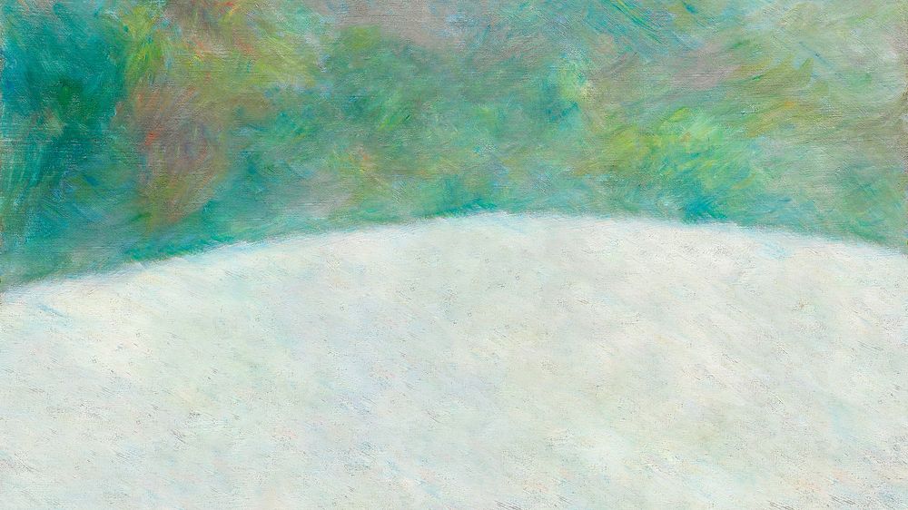 Pierre-Auguste Renoir's green HD wallpaper, remixed by rawpixel
