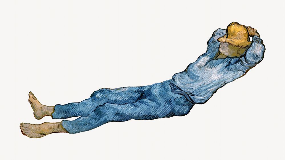 Van Gogh's The Siesta, famous painting, remixed by rawpixel
