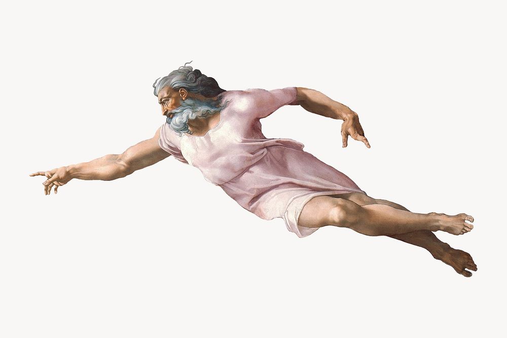 Creation of Adam collage element by Michelangelo Buonarroti. Remastered by rawpixel.