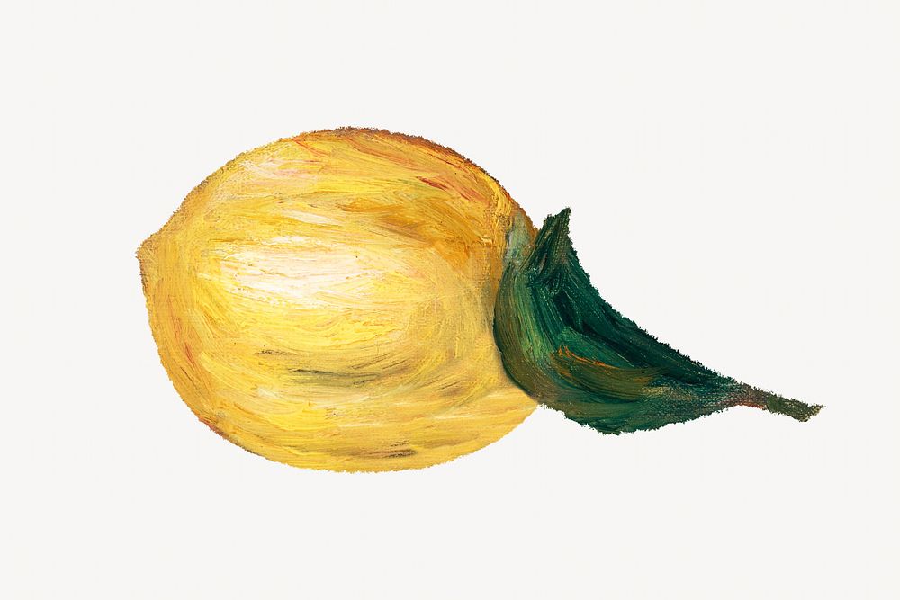 Pierre-Auguste Renoir's lemon illustration, remixed by rawpixel