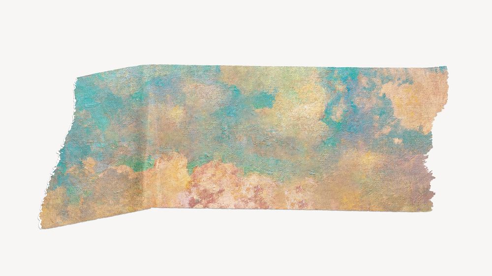 The Chariot of Apollo washi tape, Odilon Redon's vintage illustration, remixed by rawpixel