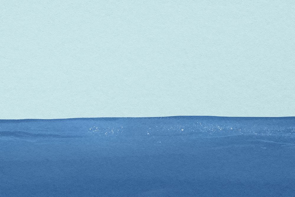 Blue ocean background, aesthetic paint design