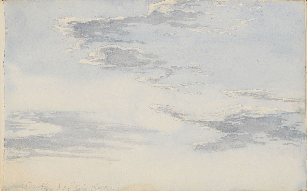 Cloud and air study by P. C. Skovgaard