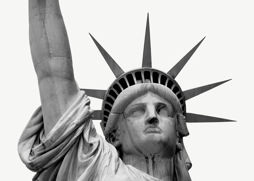 Statue of Liberty collage element psd