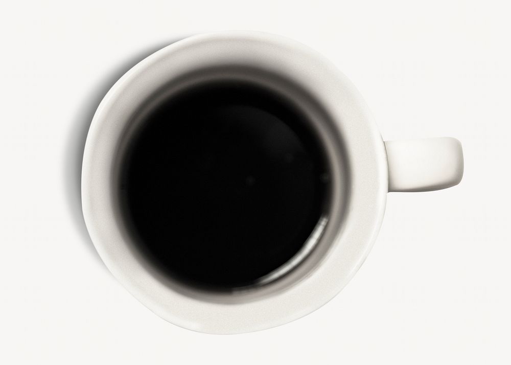 Hot coffee cup isolated image