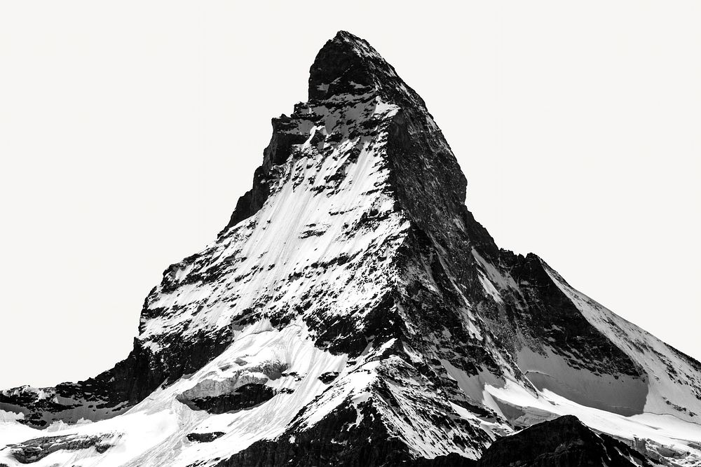 Mountain top isolated design