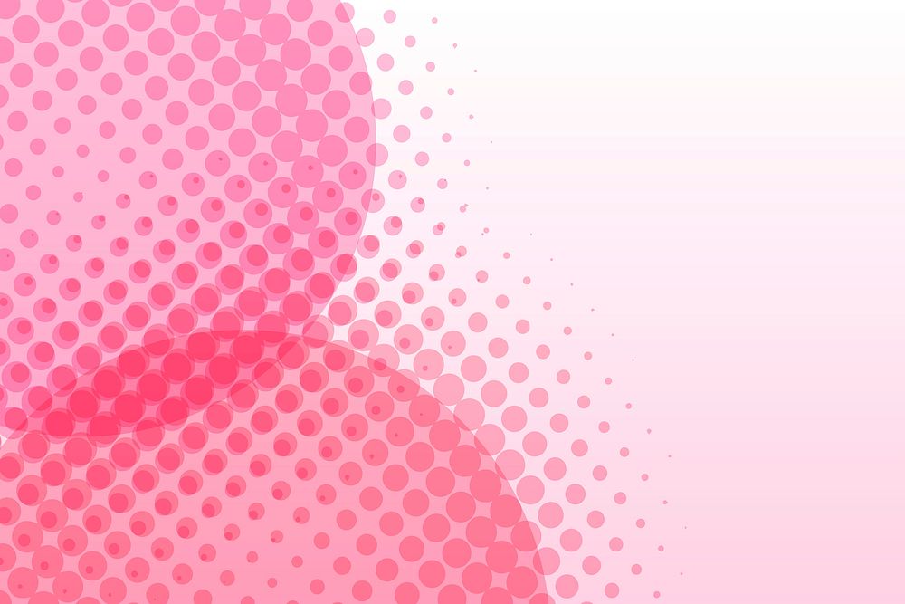 Pink background, gradient spotted design