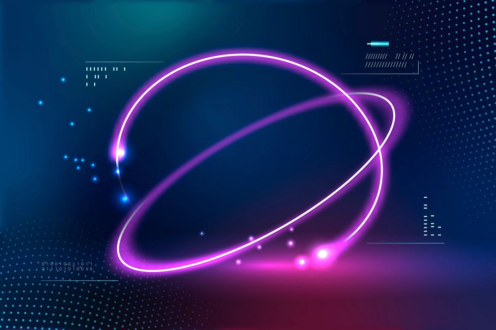 Purple neon futuristic dark background