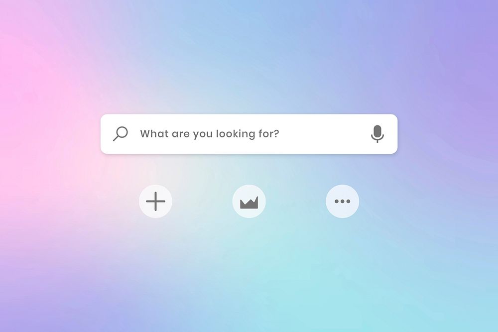 Gradient search bar screen