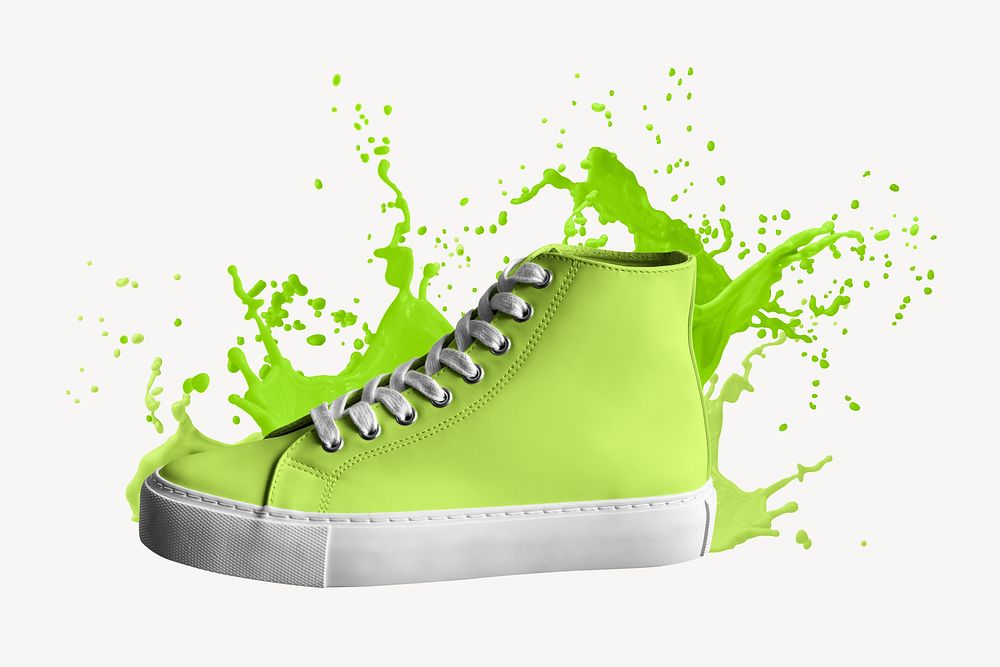 High top sneaker mockup, editable footwear psd