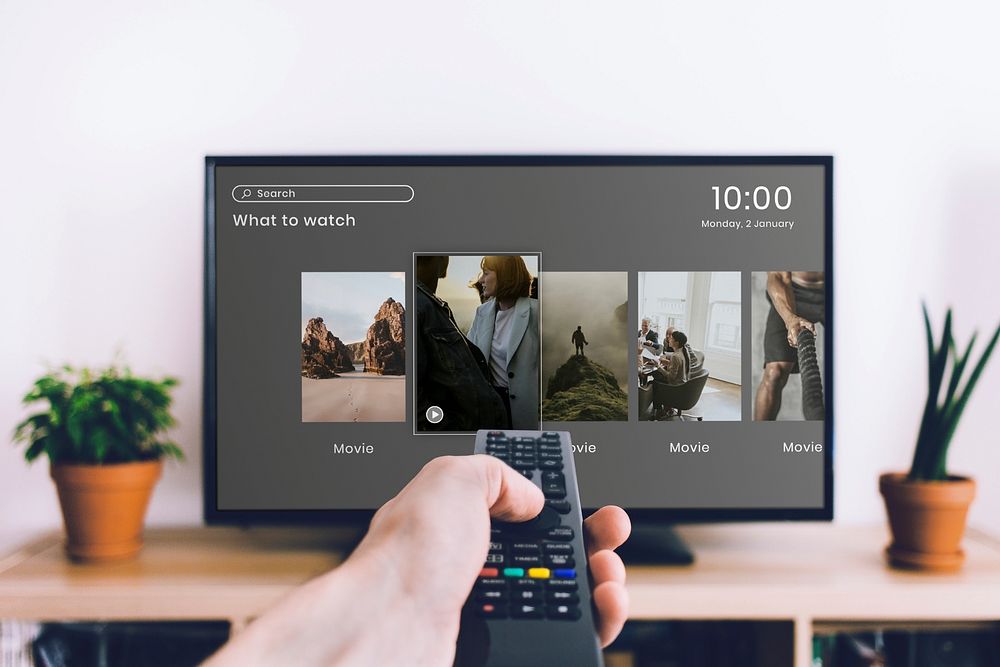 Television screen editable mockup psd