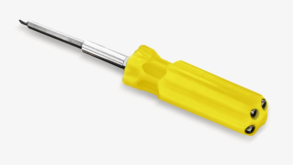 Screwdriver, isolated object on white
