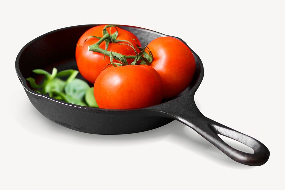 Fresh tomatoes image on white