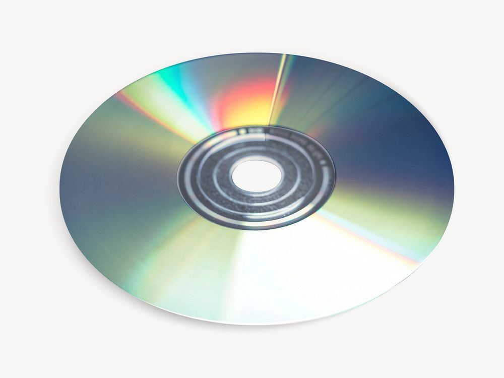 Compact disk isolated graphic psd