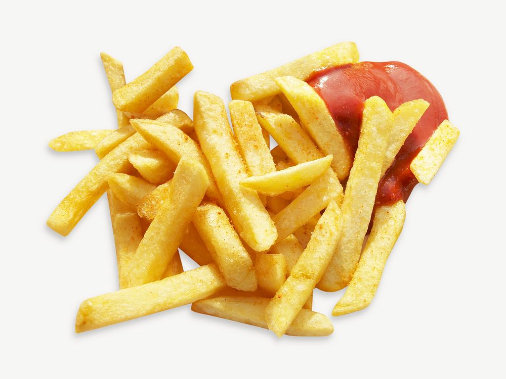 French fries image graphic psd