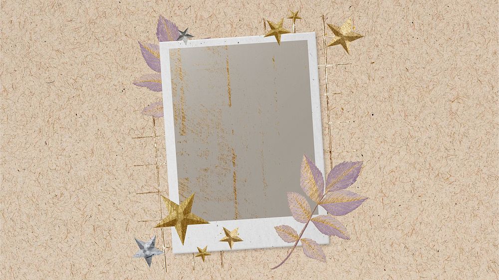 Desktop wallpaper aesthetic vintage instant film frame