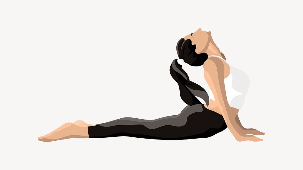 Woman yoga cobra pose vector