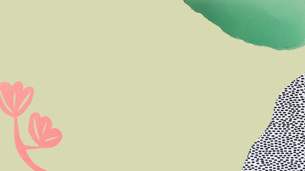 Green desktop wallpaper, simple abstract design, paper background