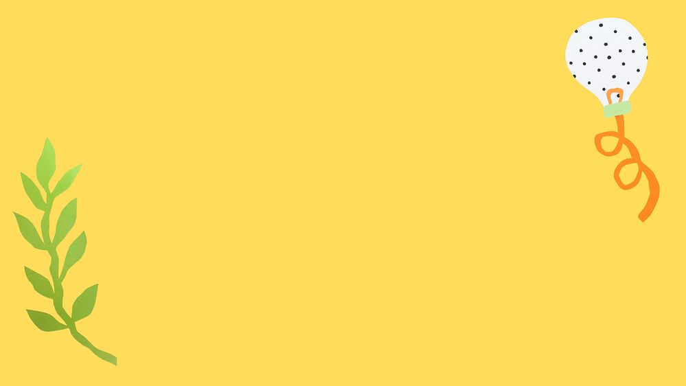Yellow desktop wallpaper, simple abstract design