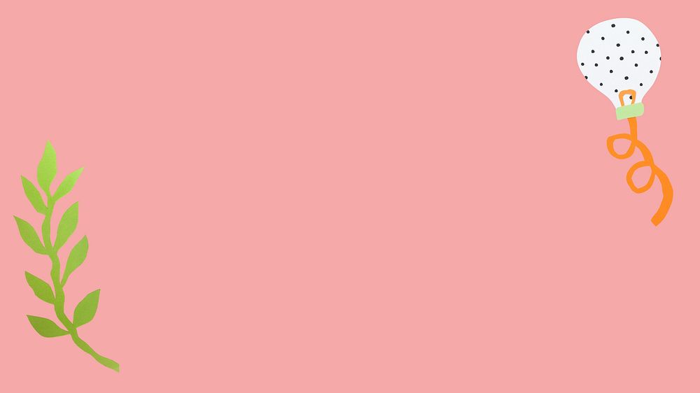 Pink desktop wallpaper, simple abstract design