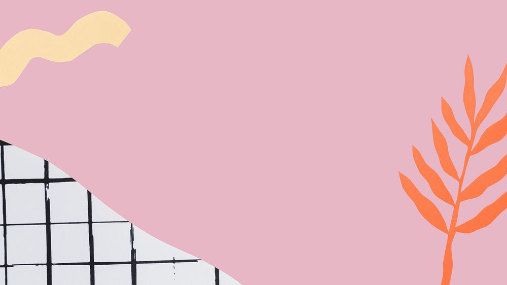 Pink desktop wallpaper, simple abstract design