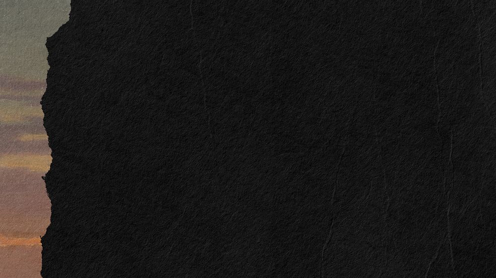 Black textured desktop wallpaper, ripped paper border