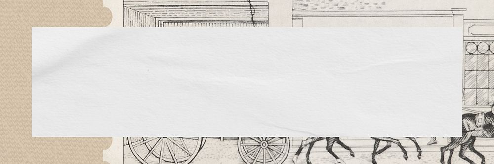 Vintage frame background, ripped white paper