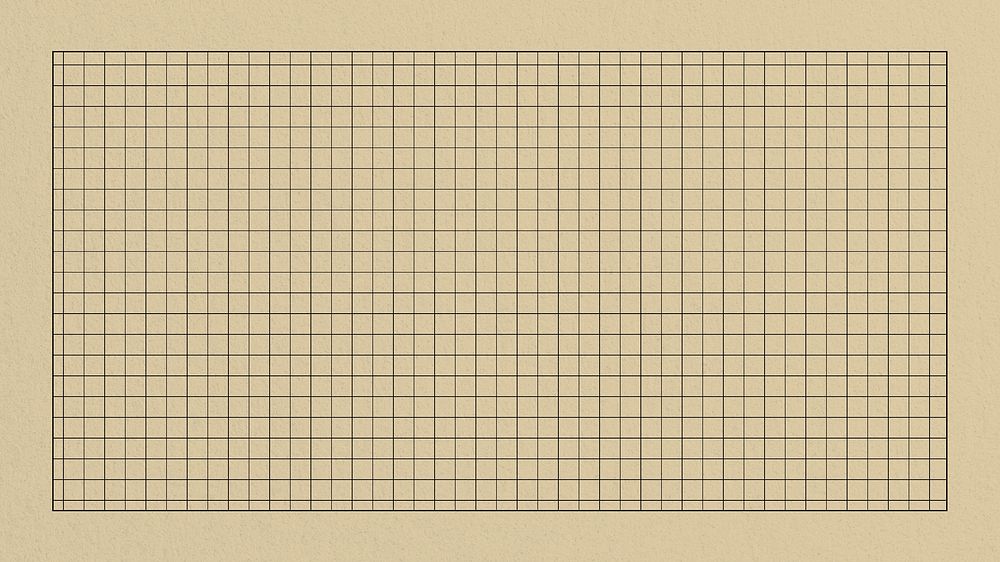 Brown cutting mat desktop wallpaper, grid patterned design