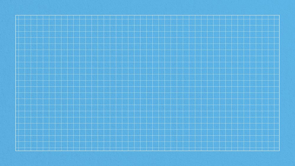Blue cutting mat desktop wallpaper, grid patterned design