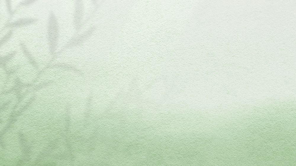 Green gradient aesthetic HD wallpaper, leaf branch border