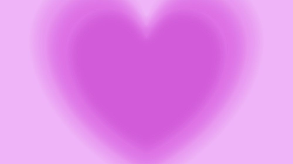 Pink heart aura desktop wallpaper, aesthetic background