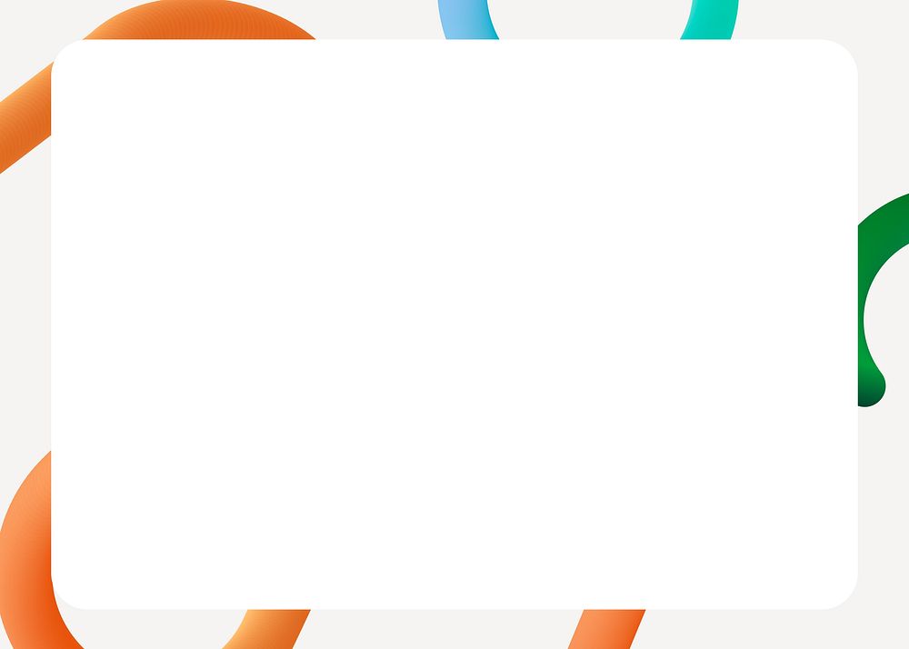 3D abstract frame background, white design