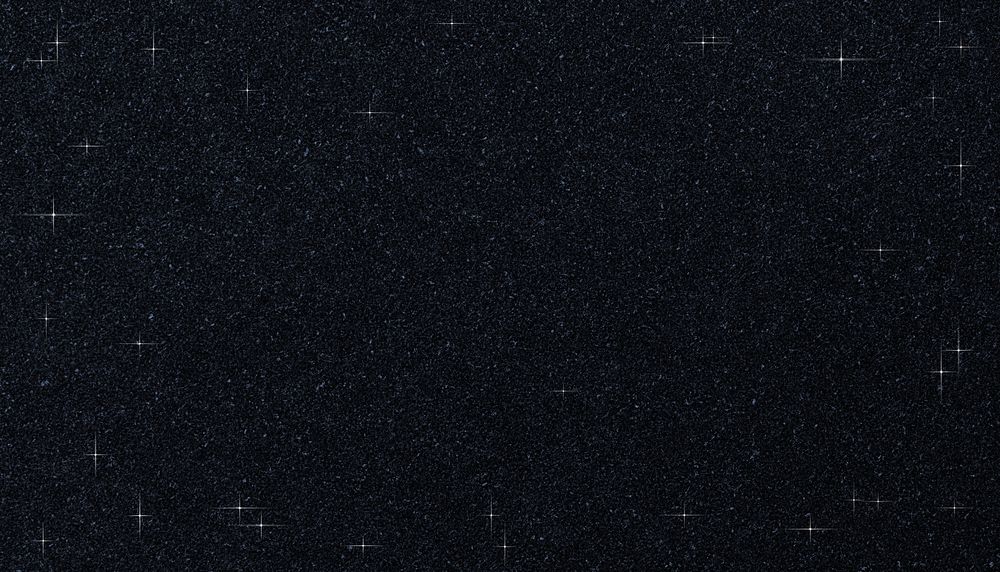 Dark starry sky background, black textured design