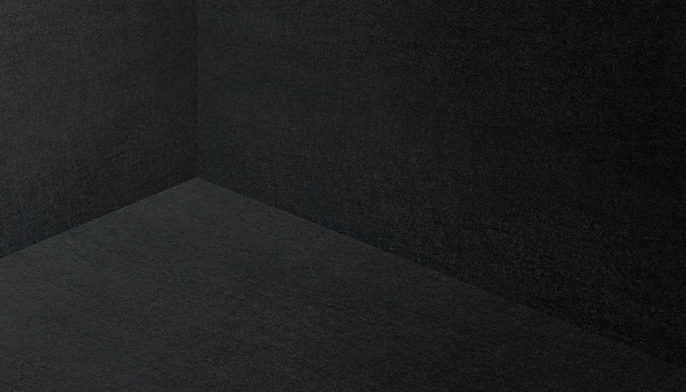 Black wall corner background